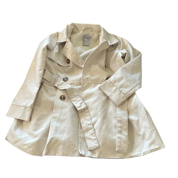 Tahari Kids Cream Trench Coat - Picture 1 of 4